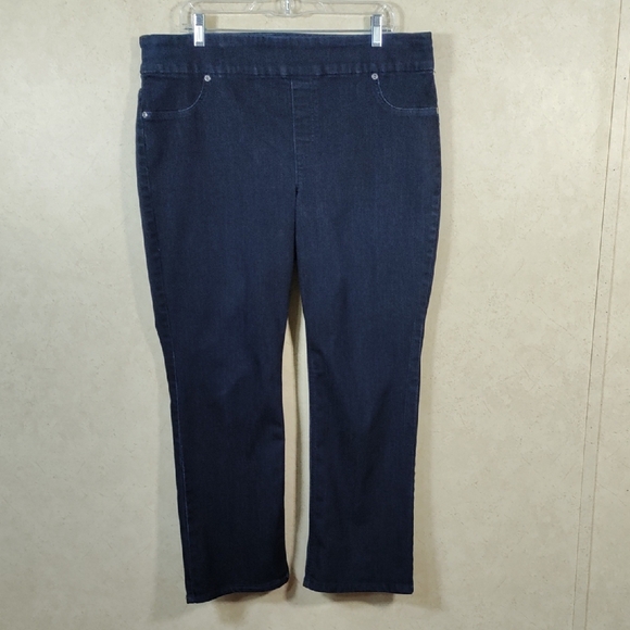 09161 Chico's dark wash Perfect Stretch jeans 3 16 - Picture 1 of 12
